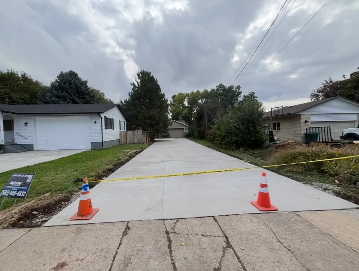 New Concrete Driveway