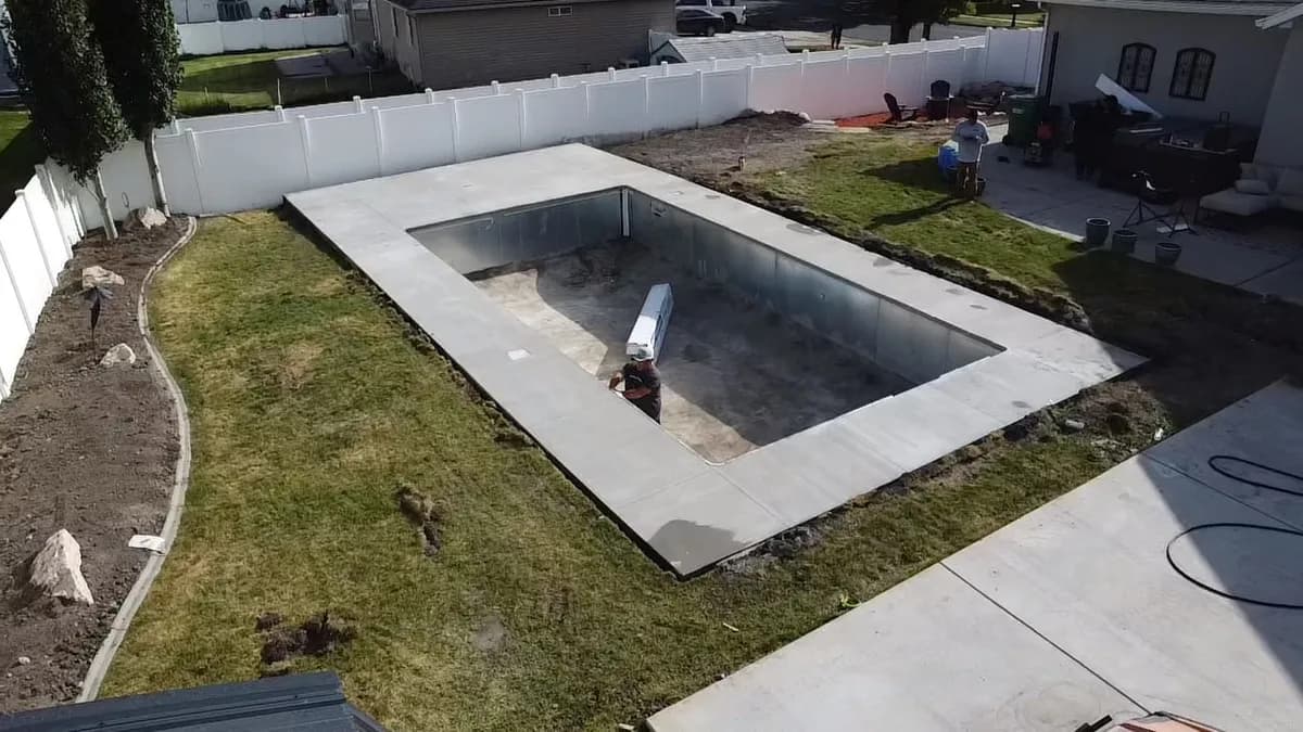 In-Ground Pool Concrete Deck