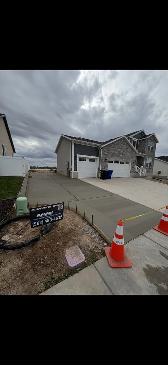 Two-Car Concrete Driveway