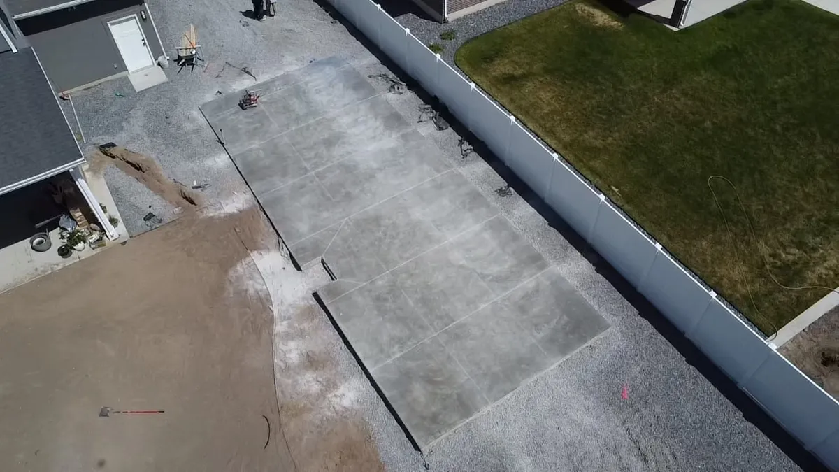 New Driveway — Aerial View