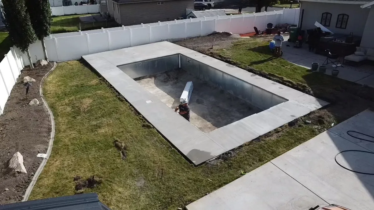 In-Ground Pool Concrete Deck