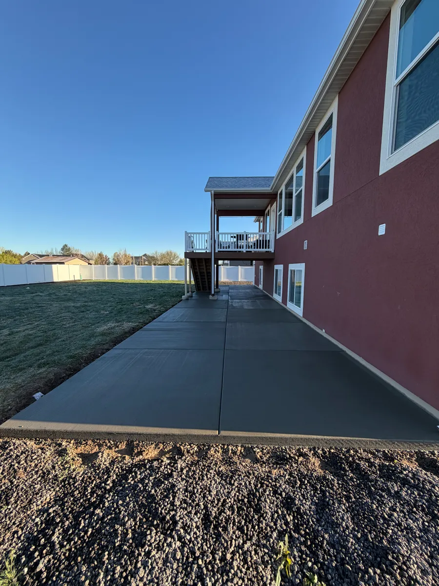 Finished concrete patio by MSN Concrete Construction LLC in Ogden, UT