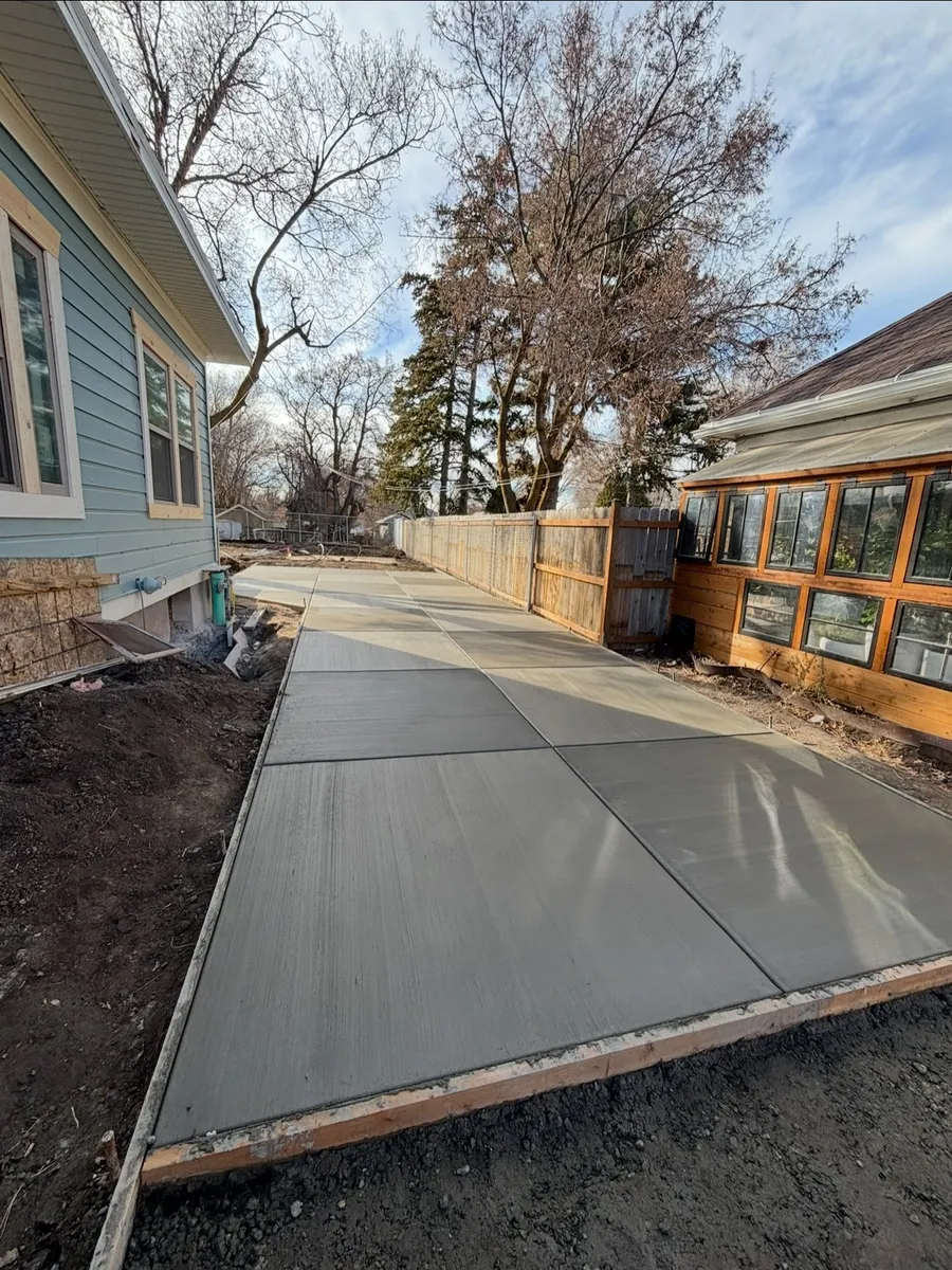 New concrete driveway installation by MSN Concrete Construction LLC in Ogden, UT