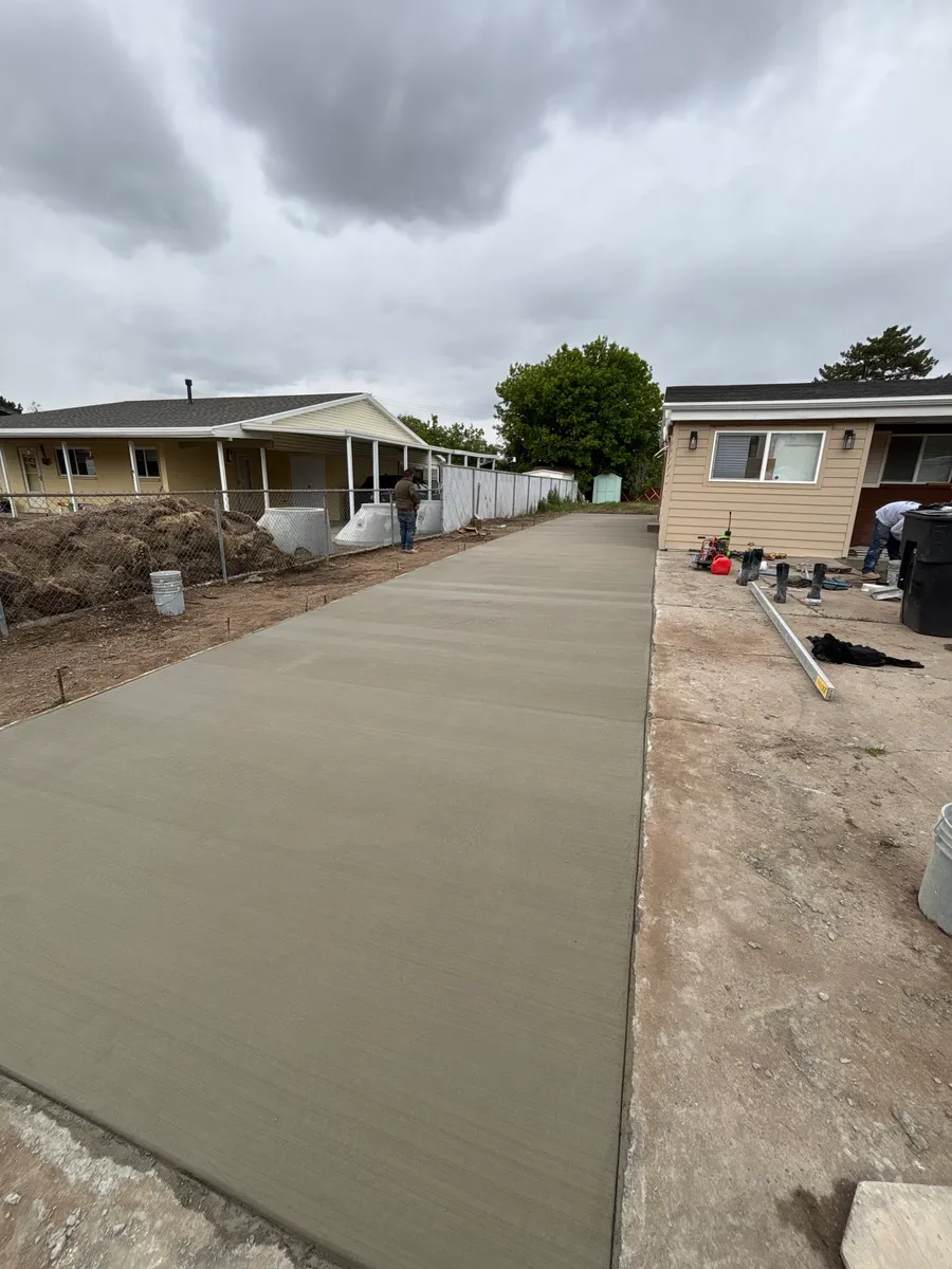 Fresh Concrete Driveway