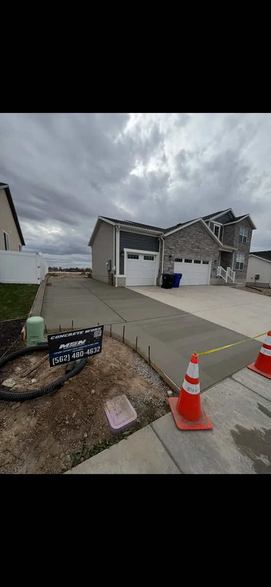 Two-Car Concrete Driveway