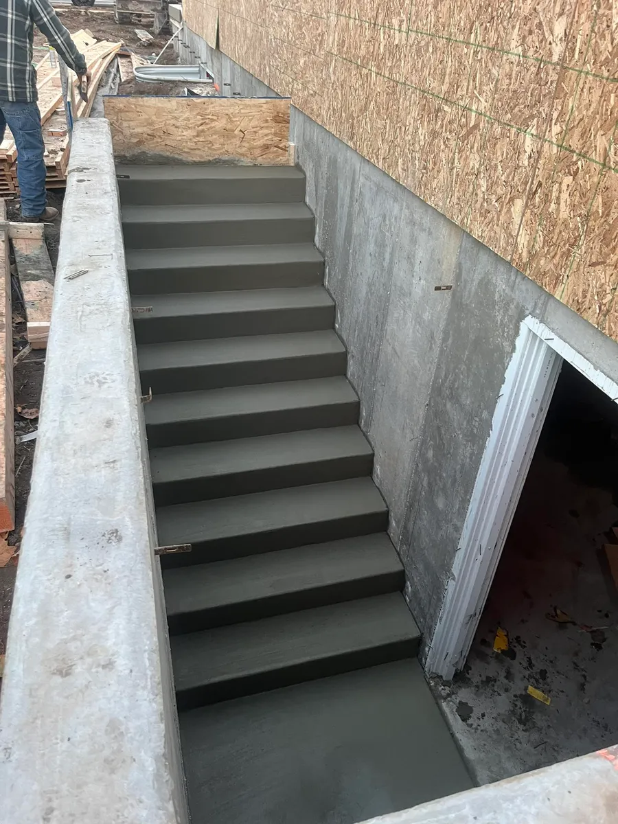 Poured Concrete Stairs