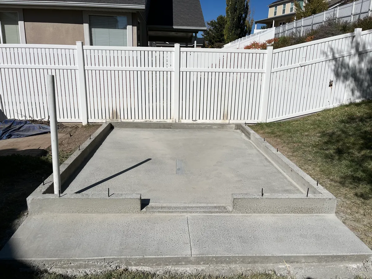 Backyard Pad with Step